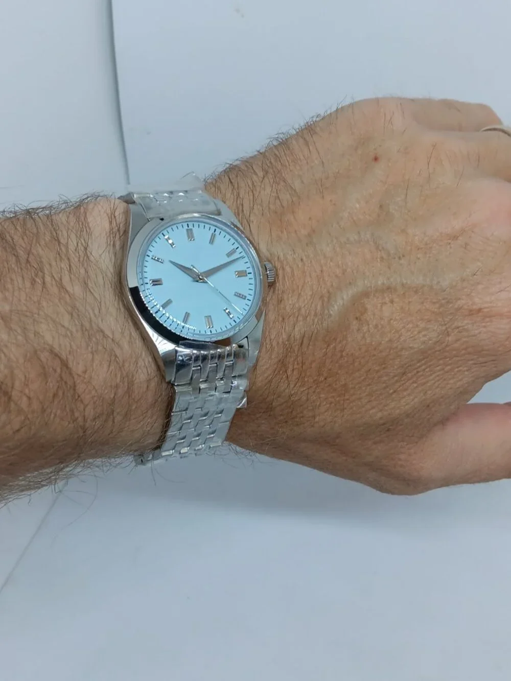 Addiesdive AD2030 STERILE DIAL Men's 37mm S/Steel Sweep Second Quartz Watch